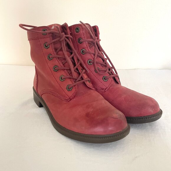 Kodiak Canada's Red womens waterproof leather boots size 8 - Picture 12 of 15